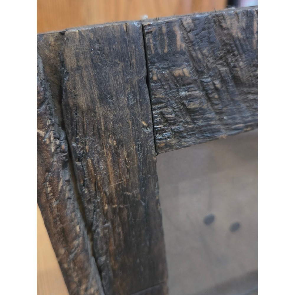 Urban Outfitters Sample Mango Wood Picture Frame 8x10 Rustic Reclaimed Farm Dark - Picture 3 of 5